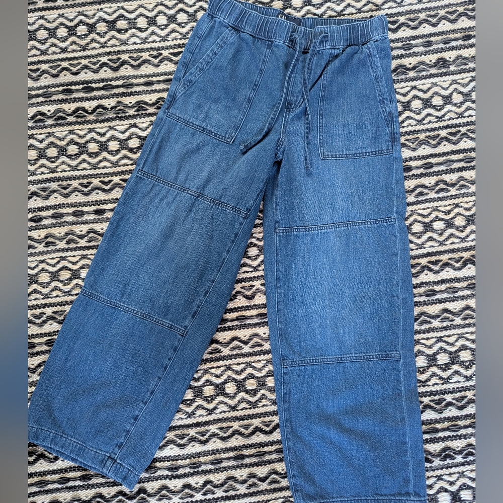 GAP Denim High Rise Wide-Leg Jeans - Blue